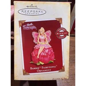 2005 MAGIC‎ Hallmark Keepsake Christmas BARBIE FAIRYTOPIA ORNAMENT Elina